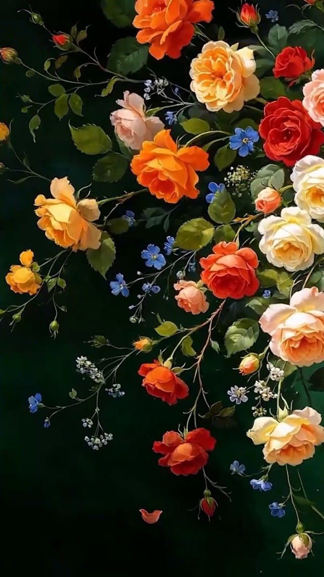 护眼绿景花草