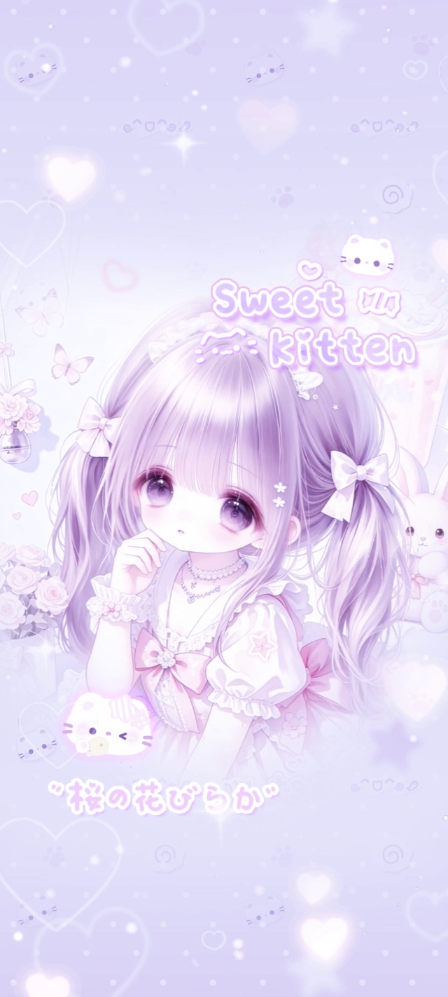 少女心事二次元紫色星月