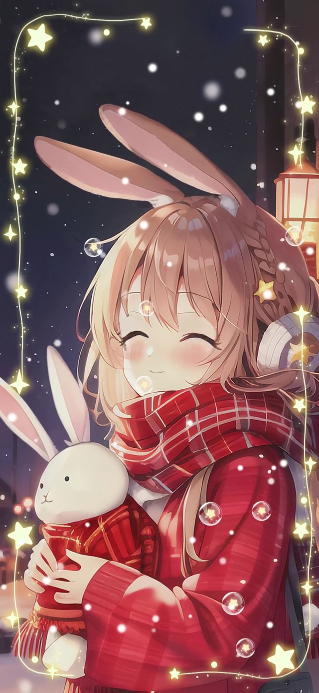 祈福少女兔