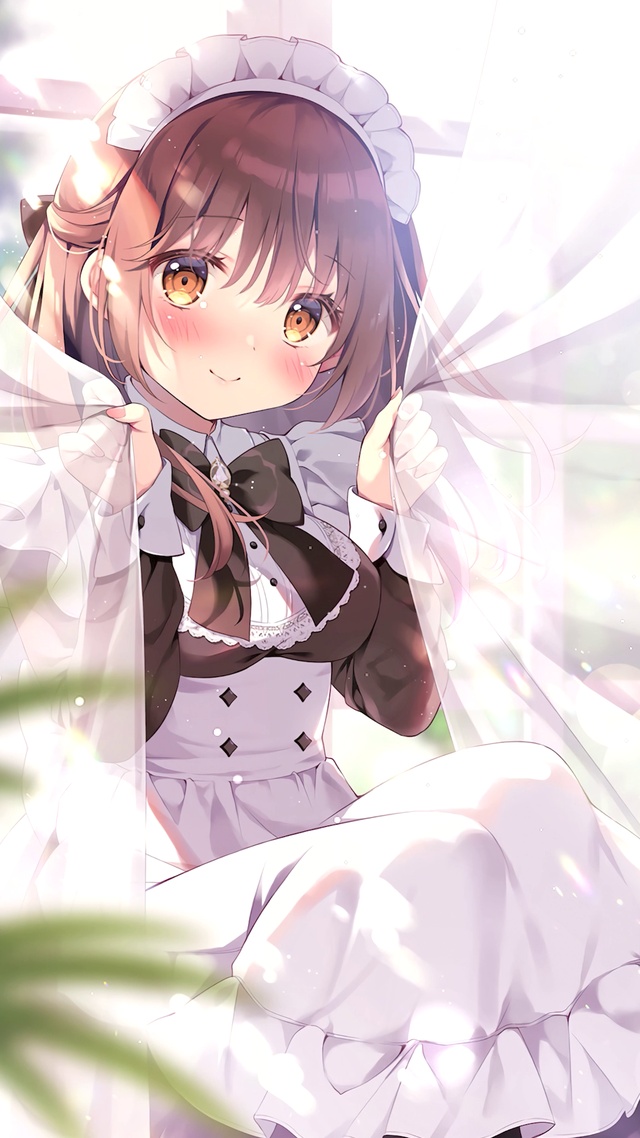 可爱女仆少女