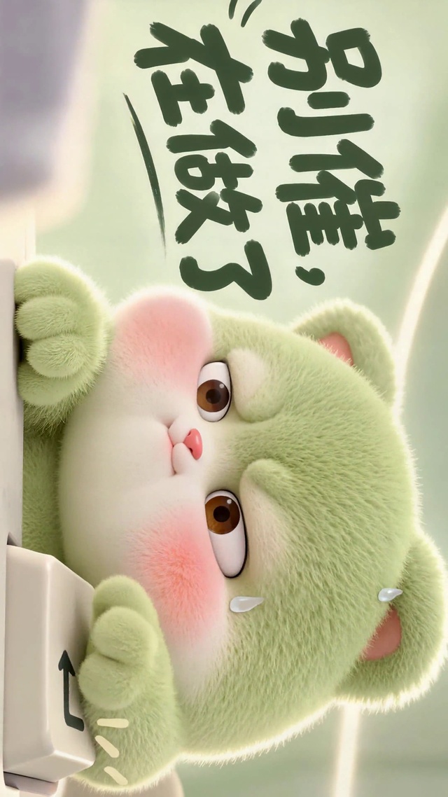 可爱毛绒萌熊别催在做了