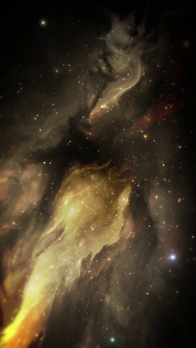 唯美金色星云