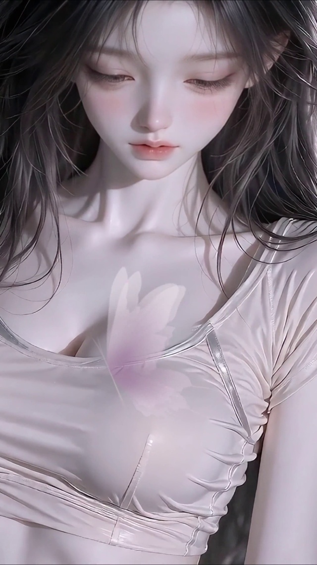 治愈温柔长发少女