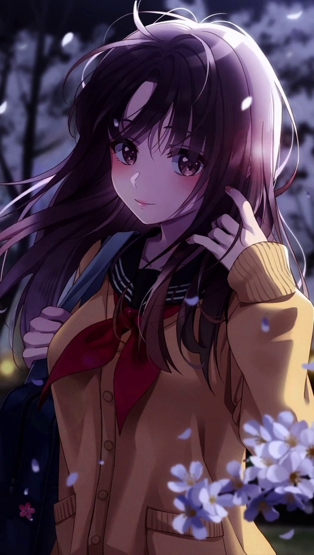 冬天里的女学生