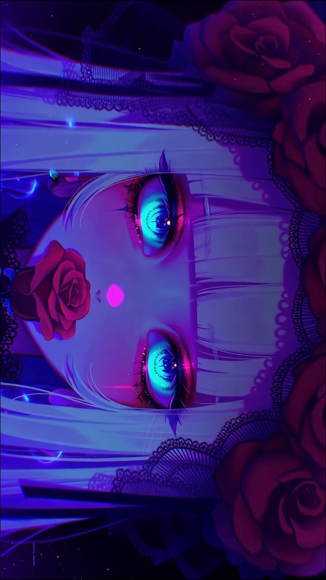 荆棘玫瑰眨眼女孩