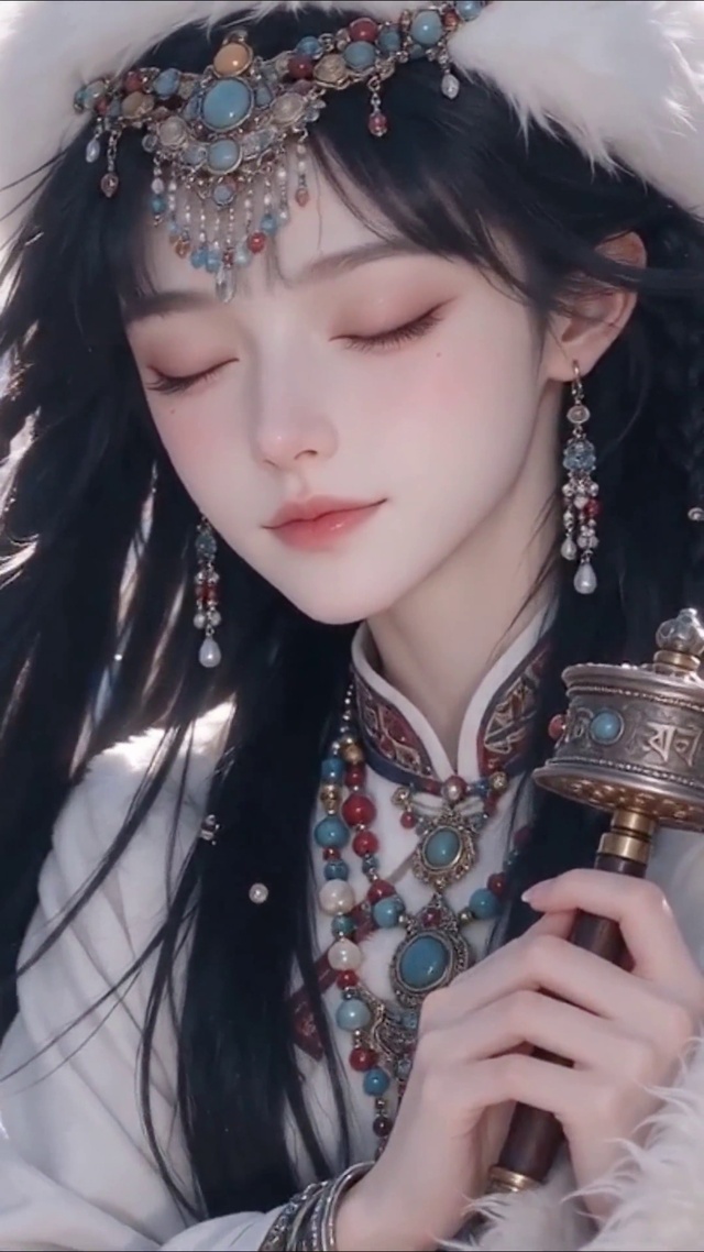 唯美藏族少女