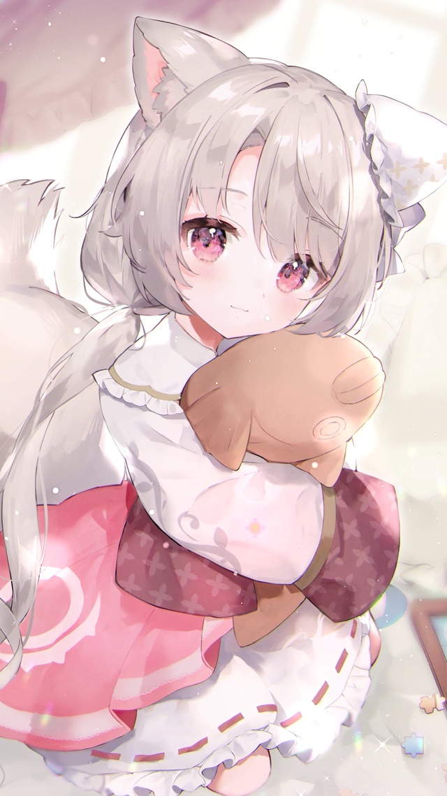 萌系可爱玩偶少女