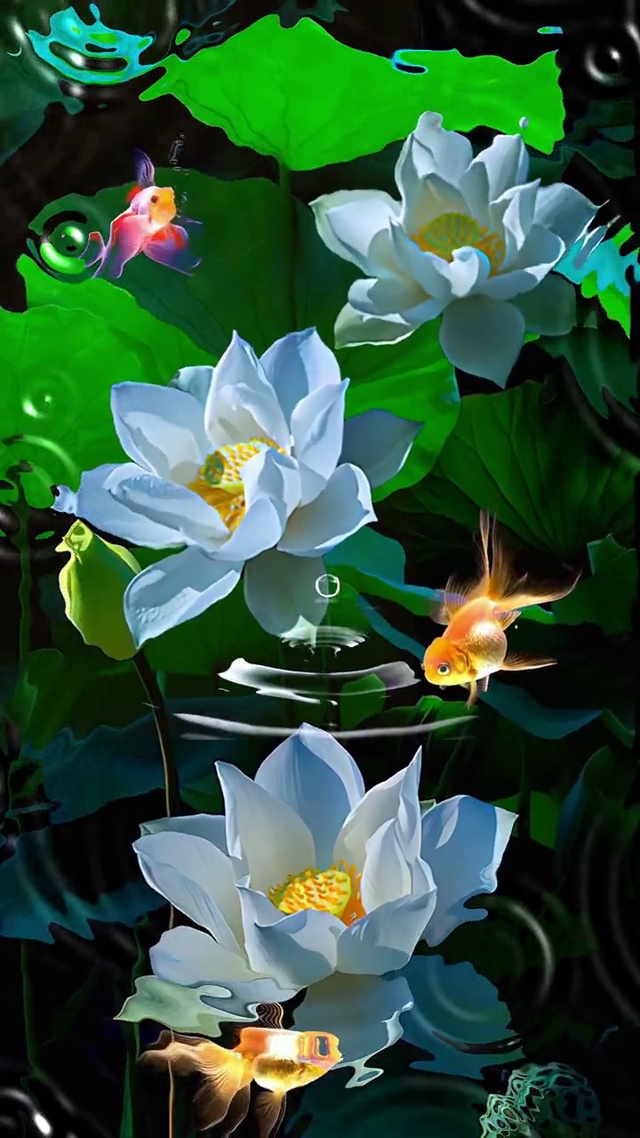 荷花金鱼