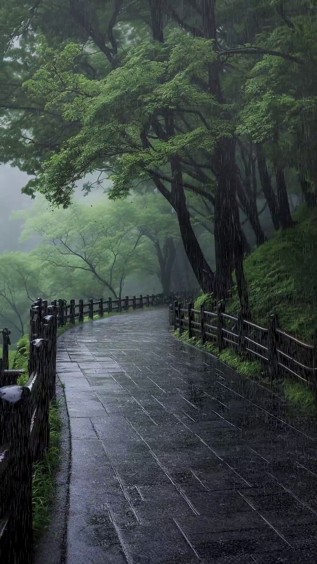 林间细雨