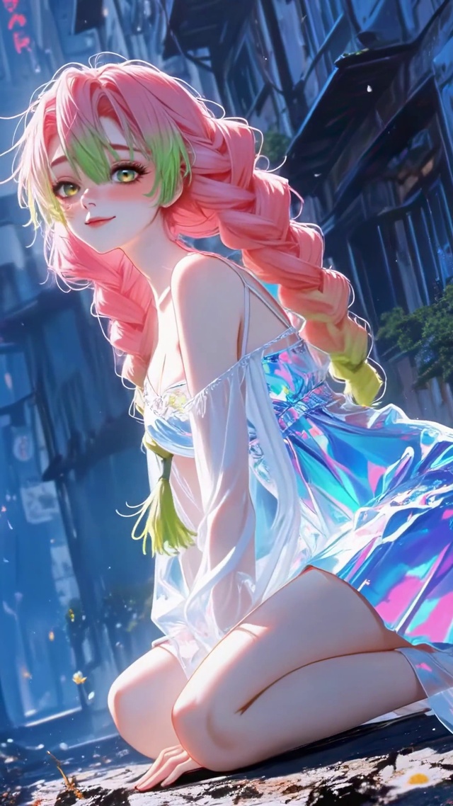 旧巷里的蓝蝶蜜璃