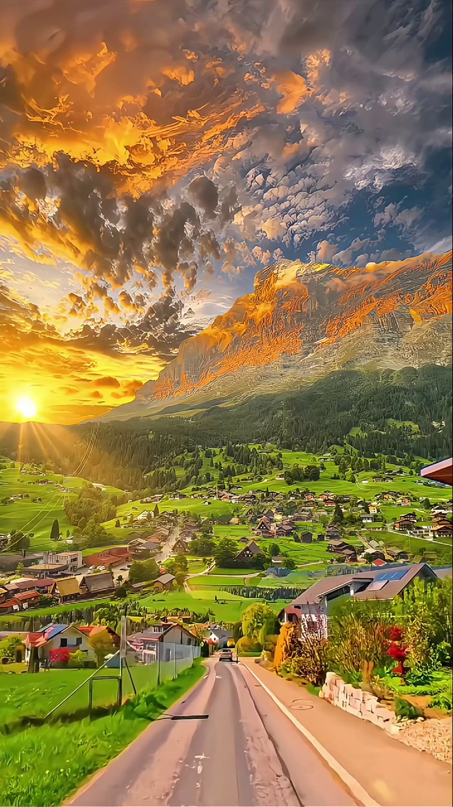 夕阳小镇