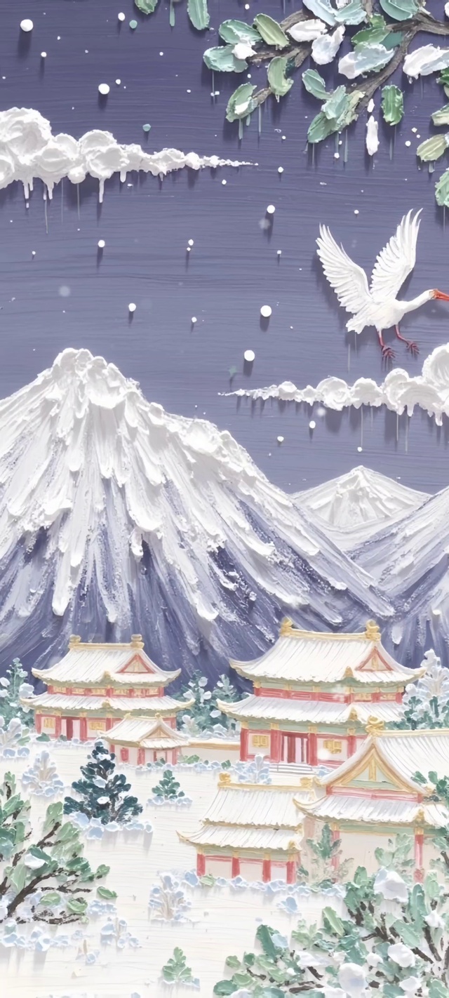 冬·繁花飞鸟入画来