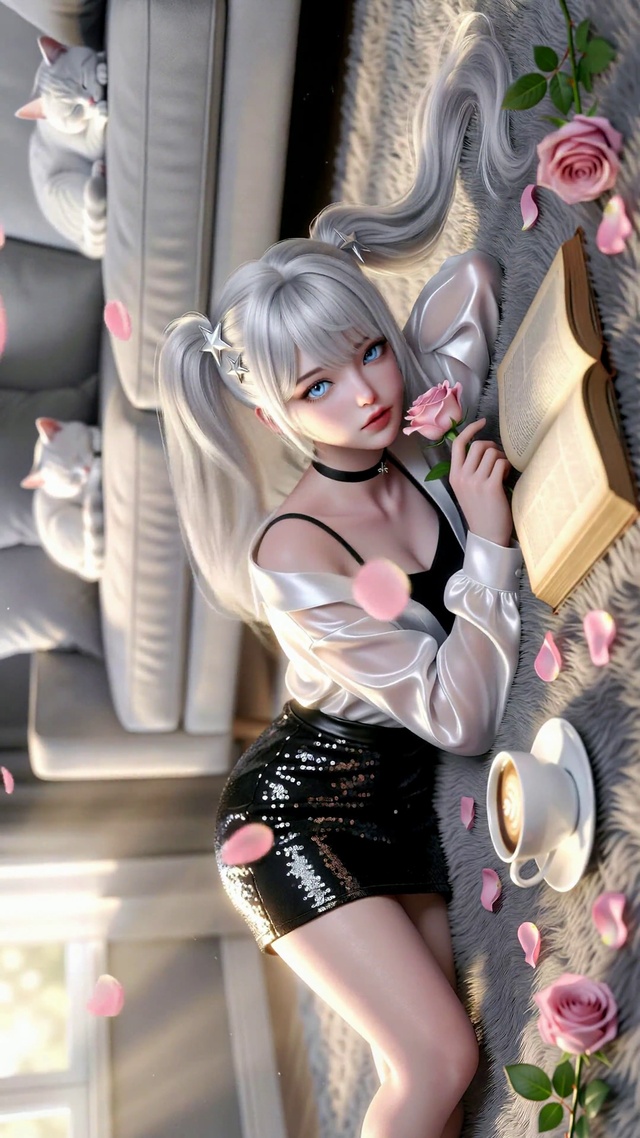 双马尾少女