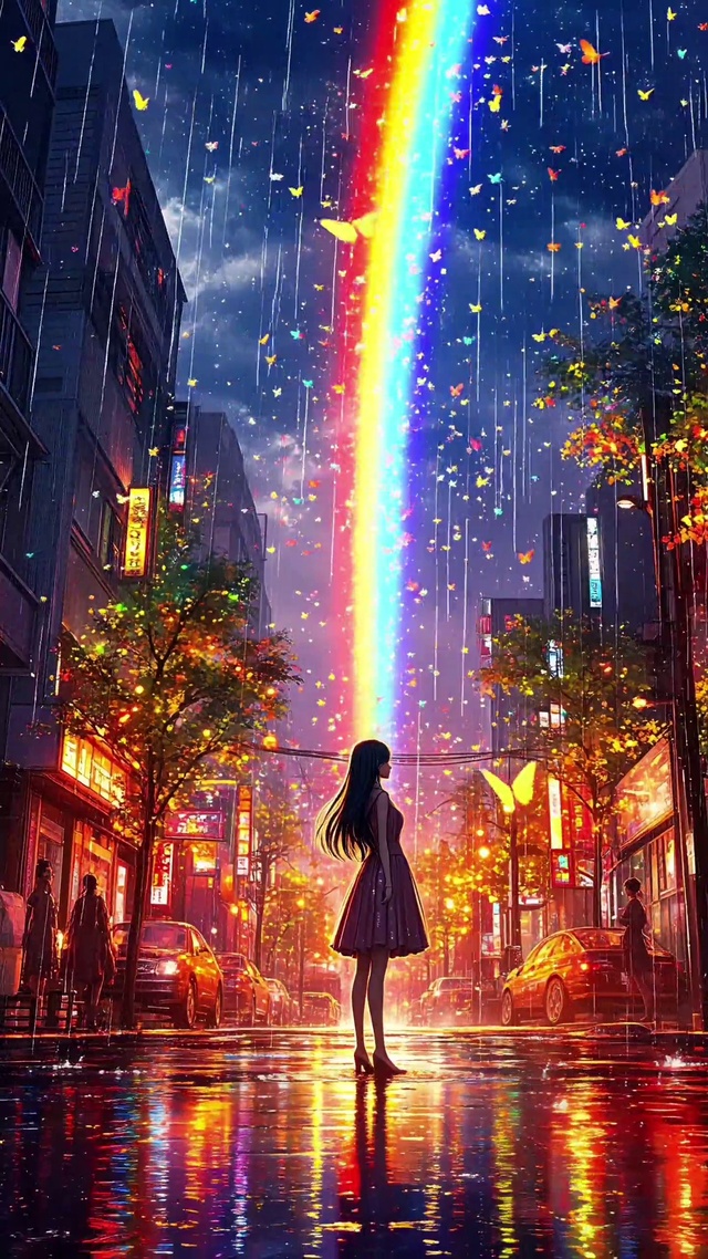 蝴蝶彩虹