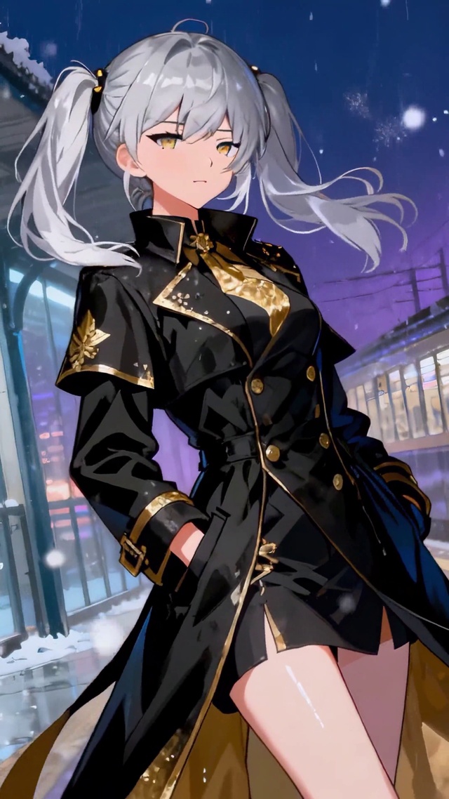 雪夜电车少女