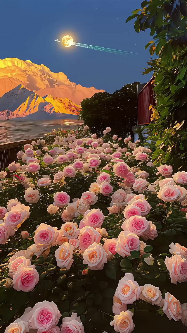 日照金山花海