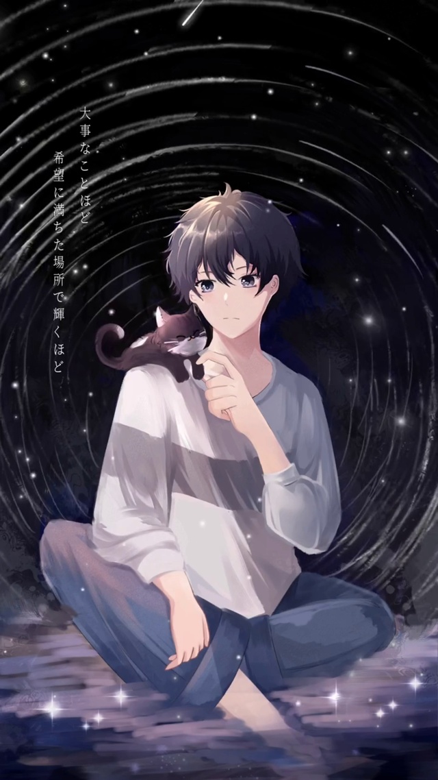 男孩与猫