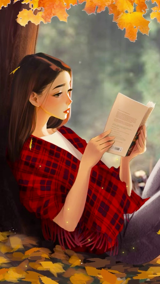 清纯树下美少女