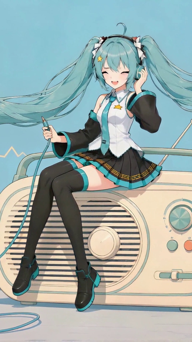 蓝发初音未来