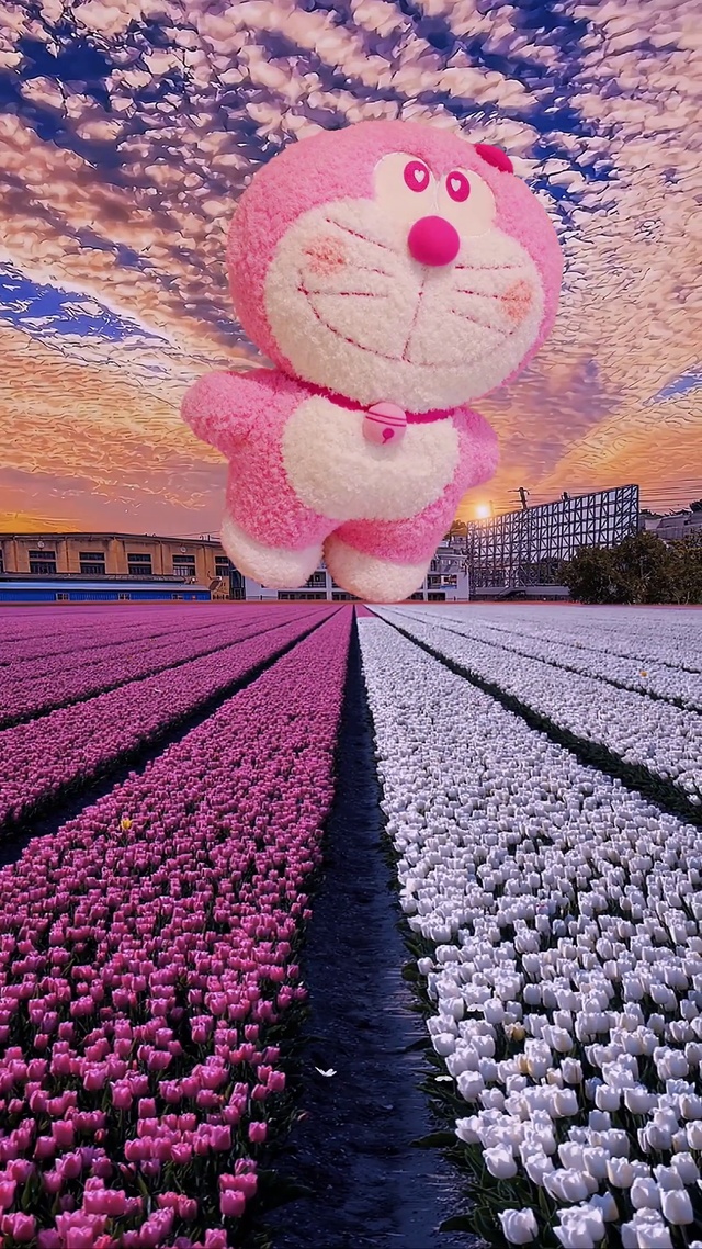 浪漫双拼郁金香花海