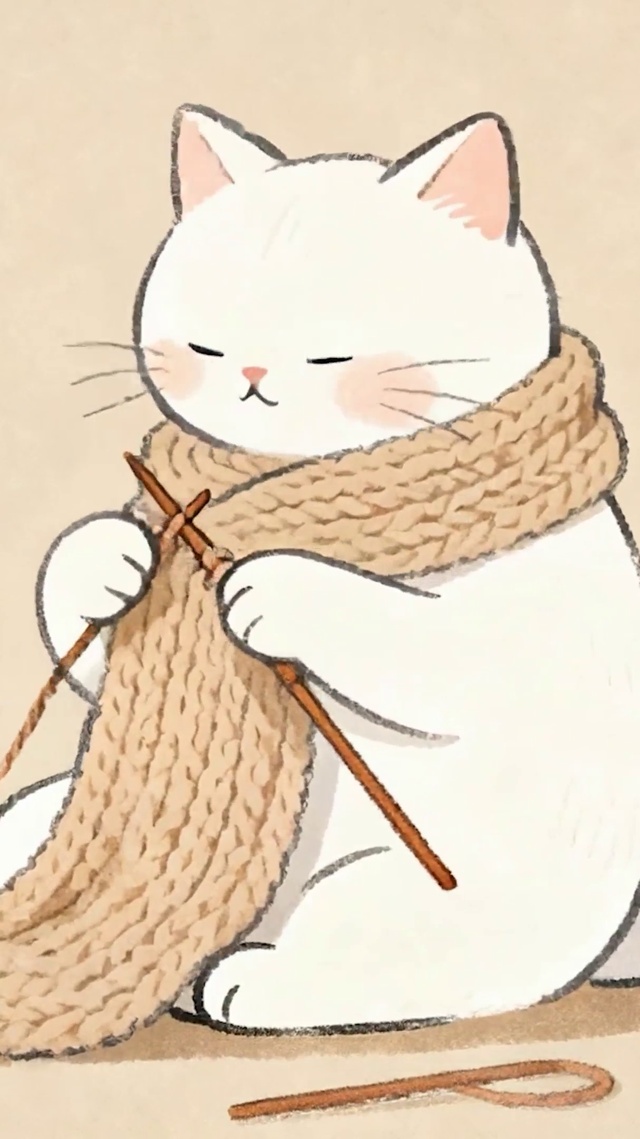 织毛线猫咪