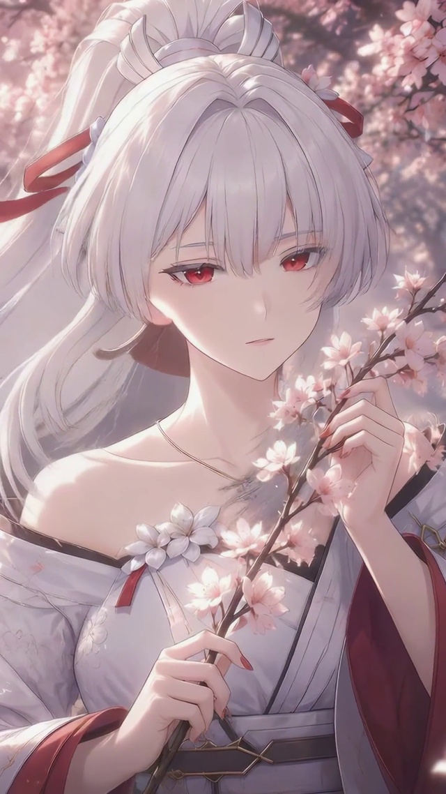 樱下古风少女
