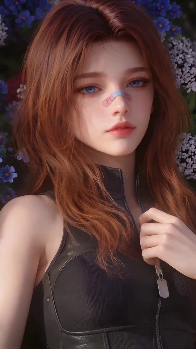 花墙中的红发美少女疾风
