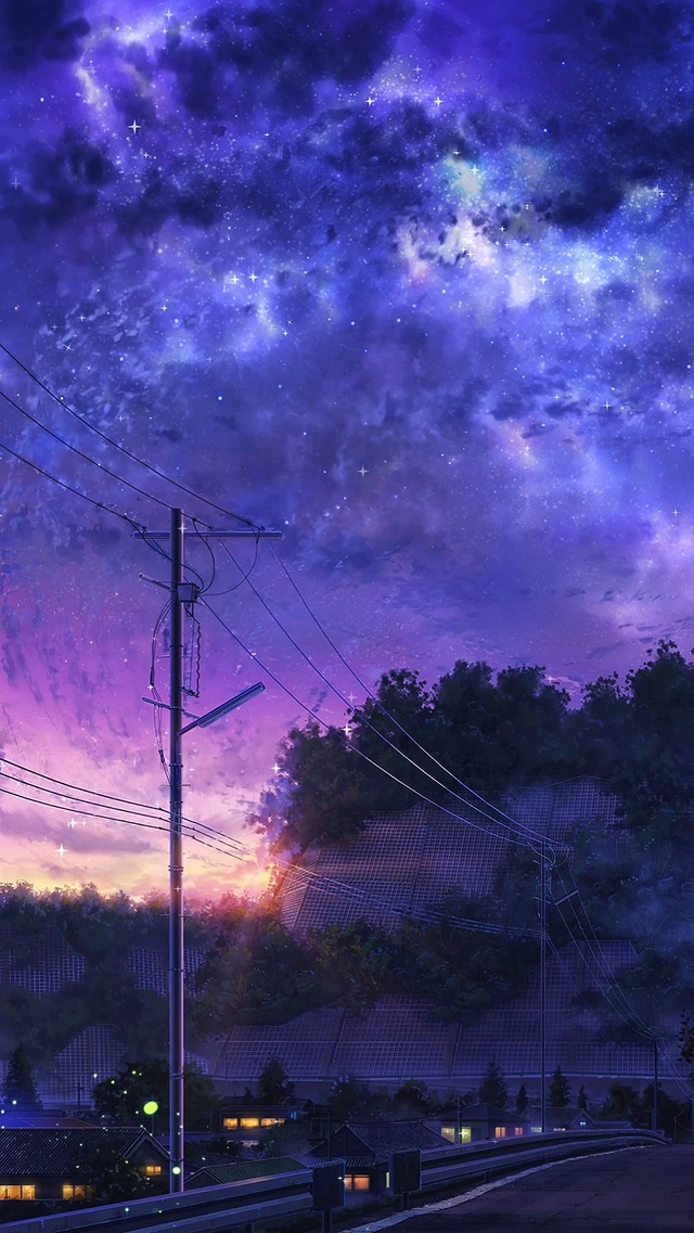 4K唯美治愈夜幕街道小镇