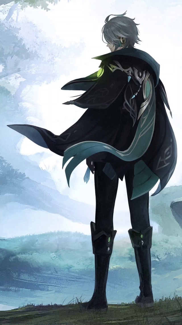 森林里的背影男神