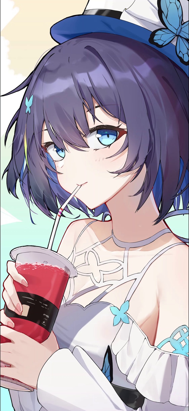 喝奶茶的动漫少女【原创作品均有工程文件🈲️转载】