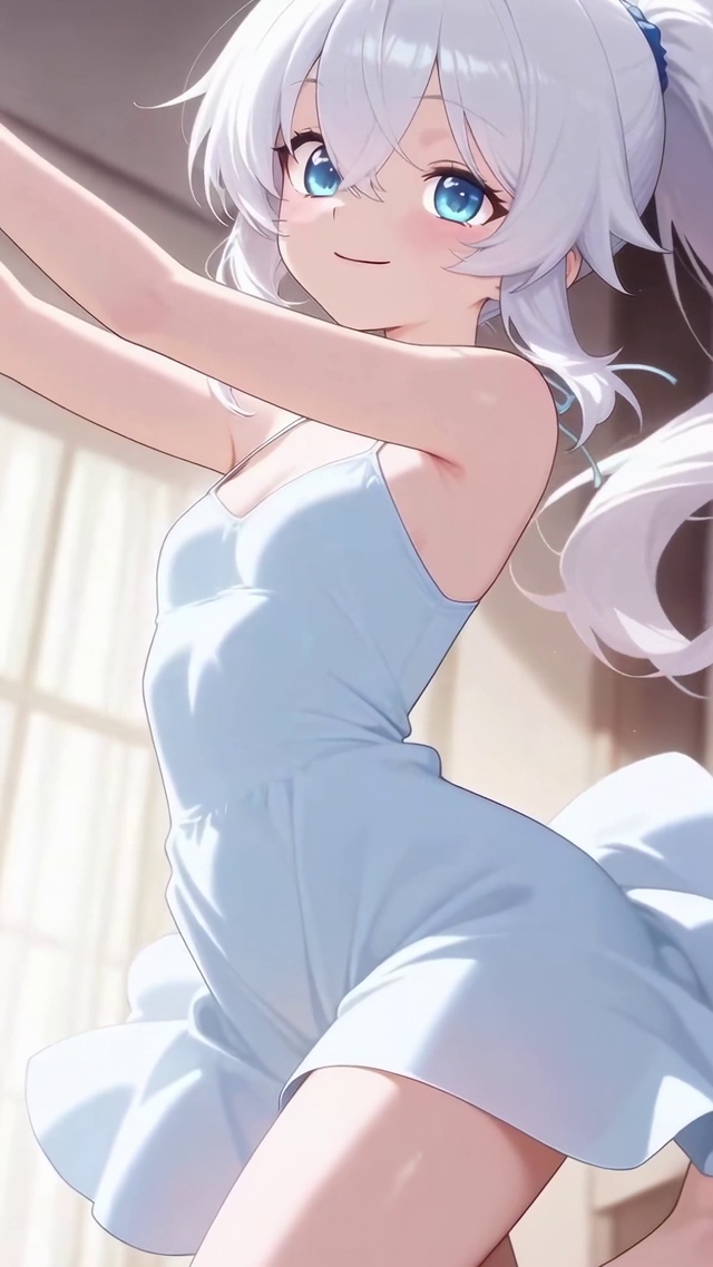 白毛萝莉