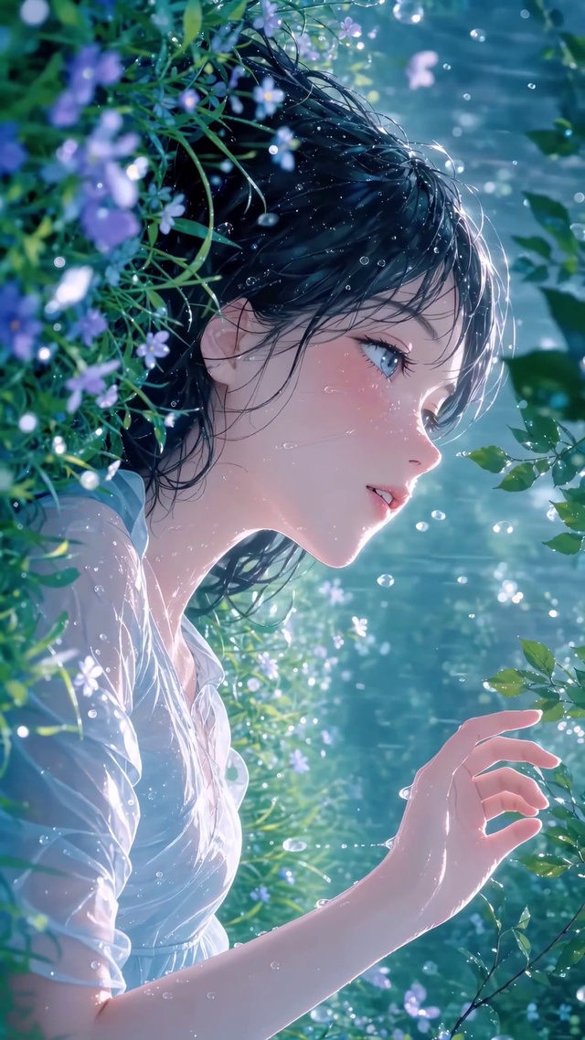 雨中少女