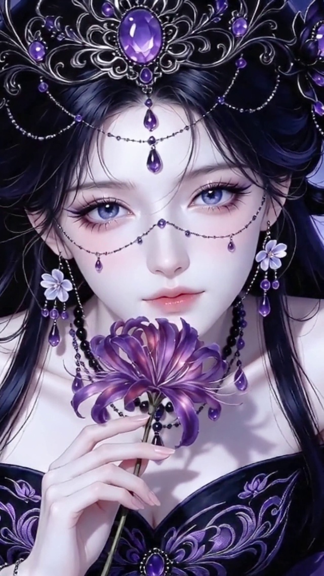 紫色彼岸花妖姬