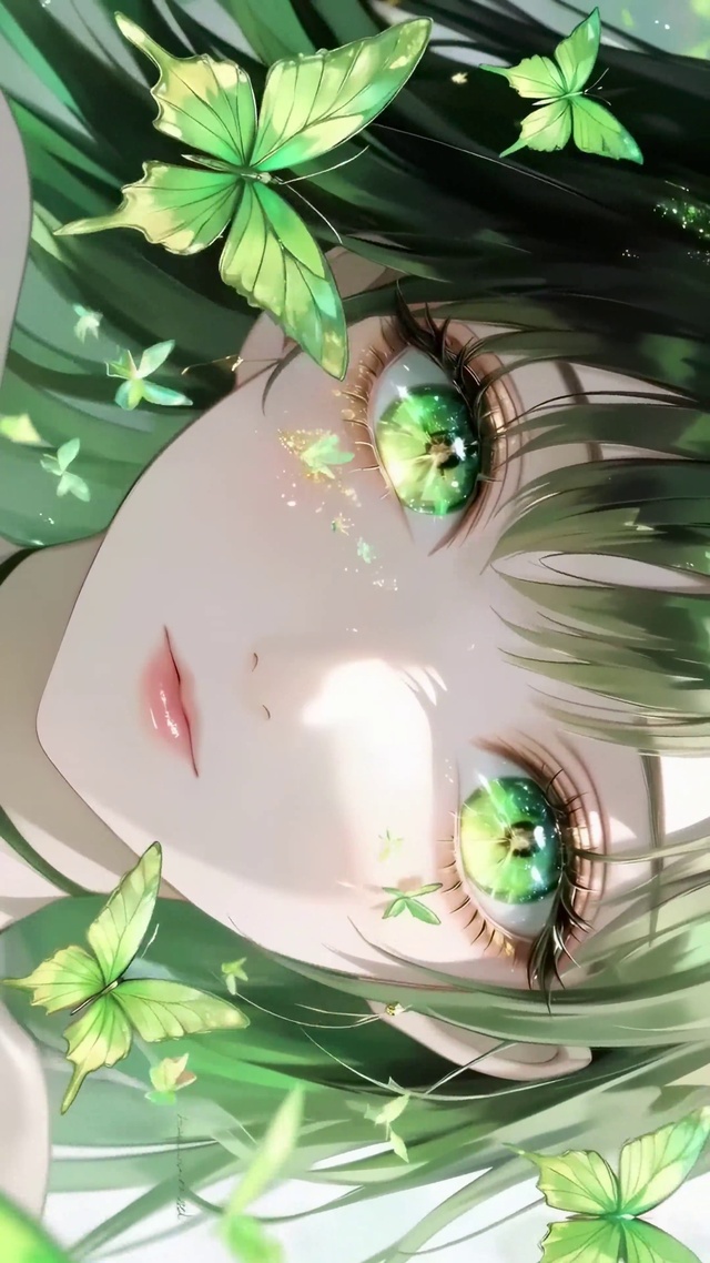 绿蝶眼眸