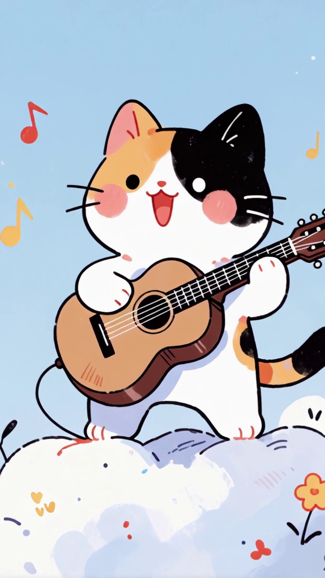吉他小猫