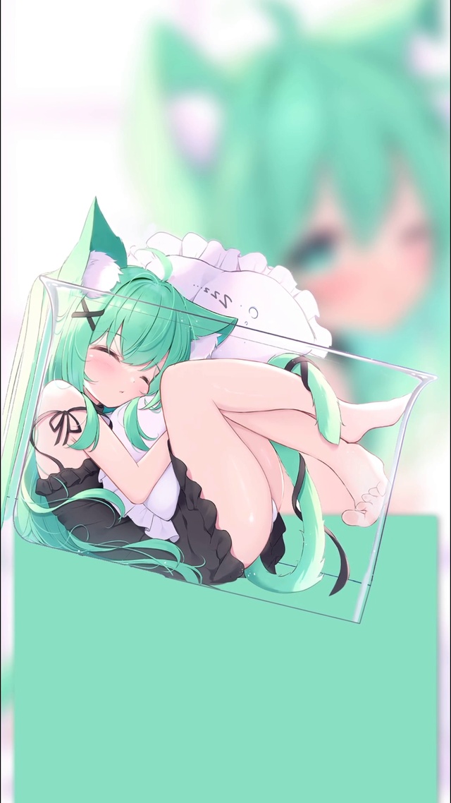 萌萌猫女仆（4k动态唯美少女）