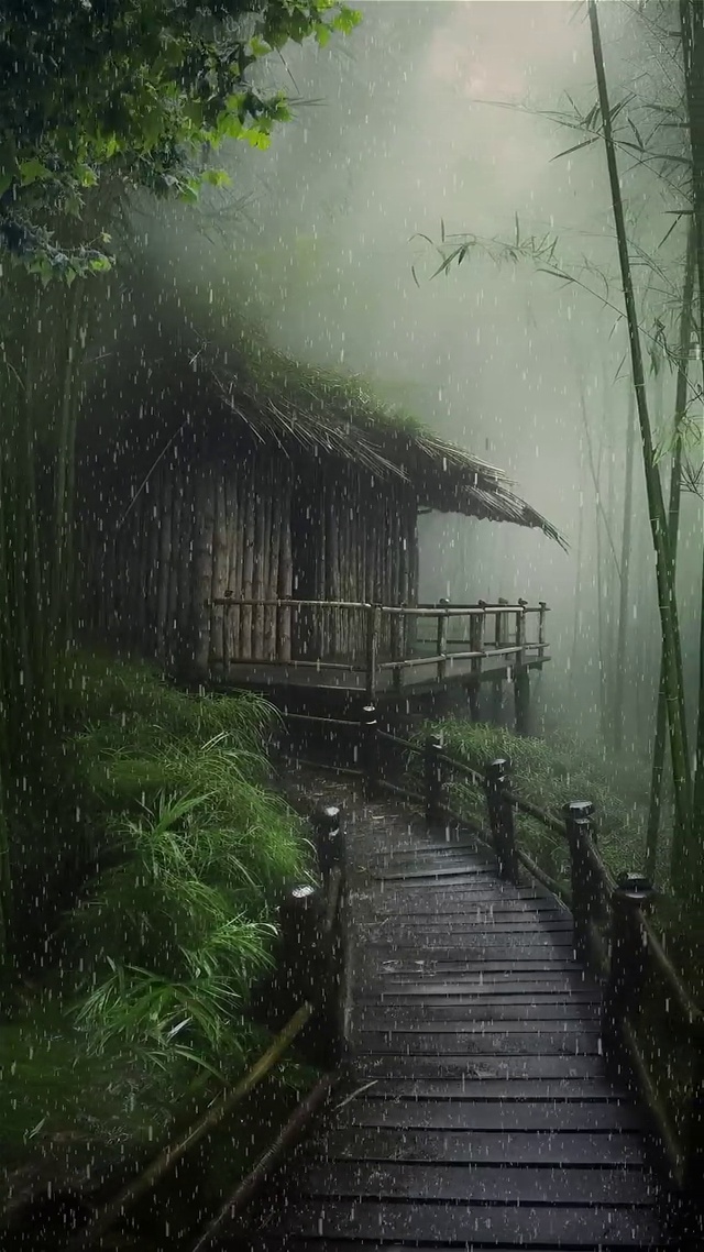 竹间一缕丝,清人淡淡谈(风景手机动态壁纸) - 风景手机壁纸下载 - 元气壁纸