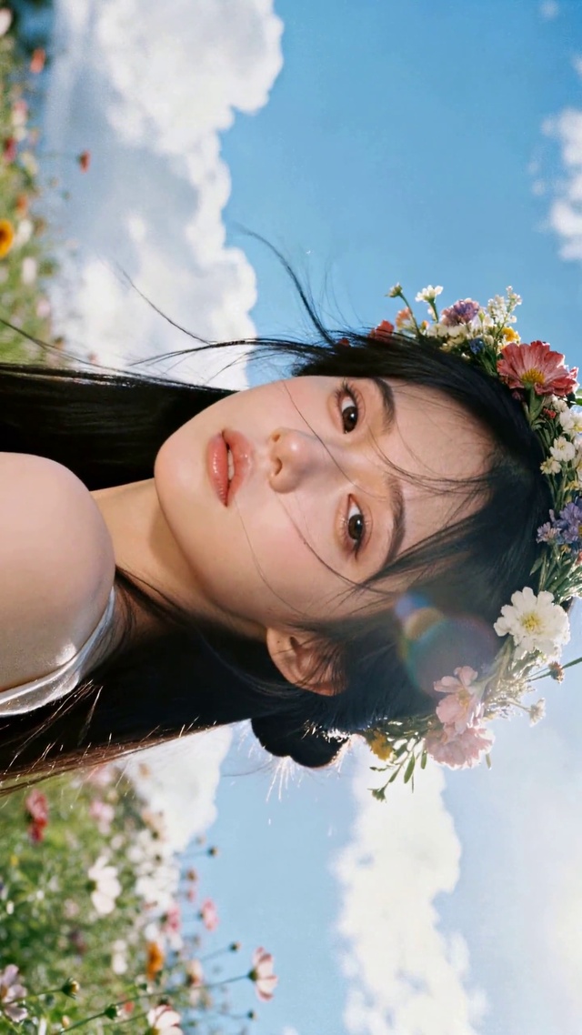 花海少女晴空