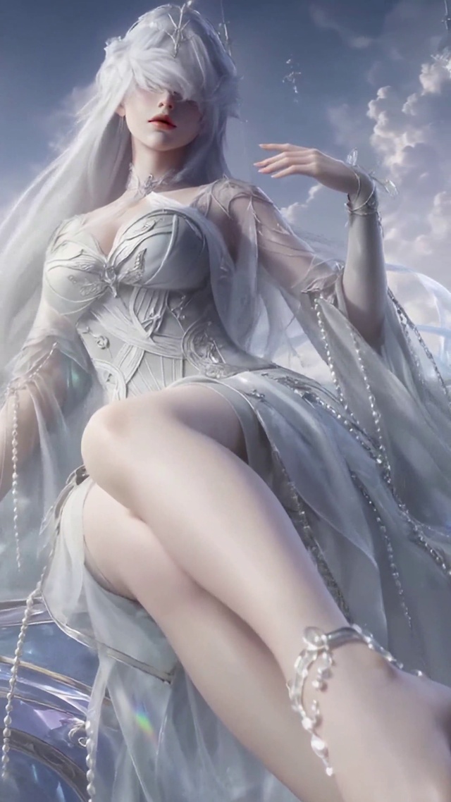 云端浮空城绝美女神