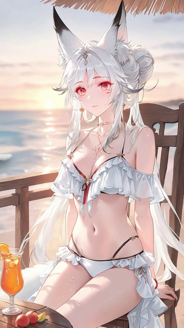 心月狐丨轻悠海滩丨
