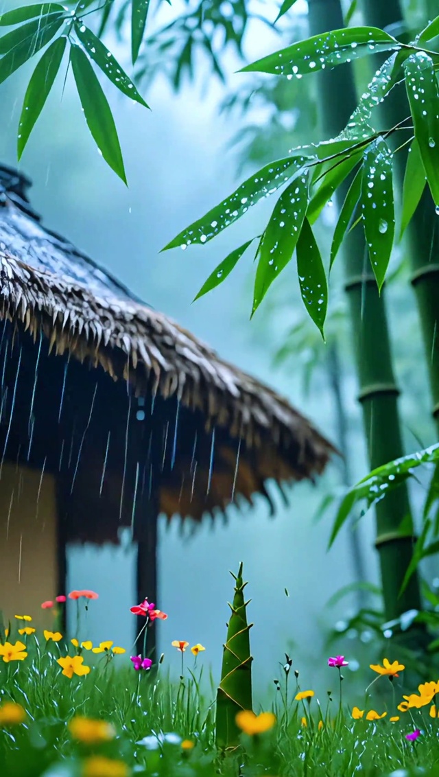 竹林听雨