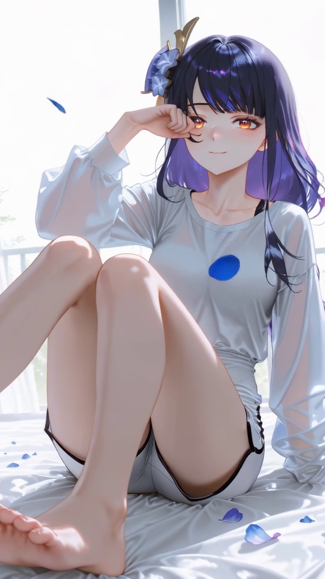 紫发少女的阳光卧室