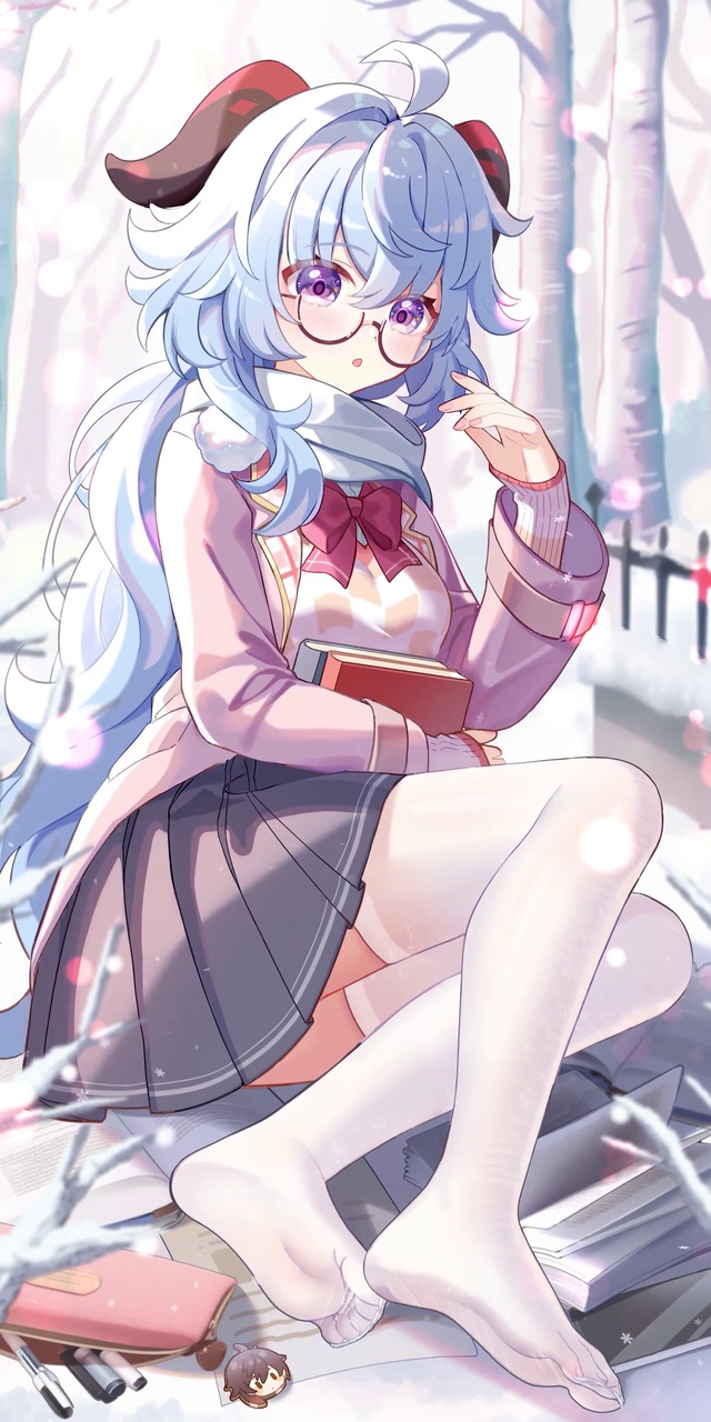 与学生会秘书甘雨的暖暖冬日