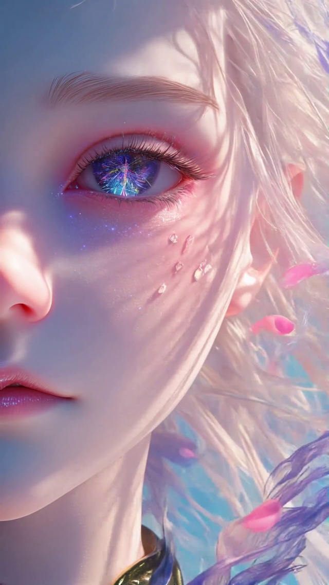动漫美女眼中的星河