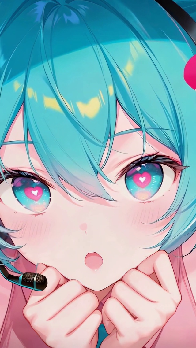 炫彩蓝发miku
