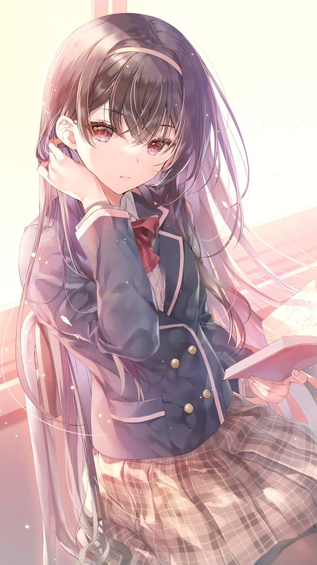 午后阳光读书少女