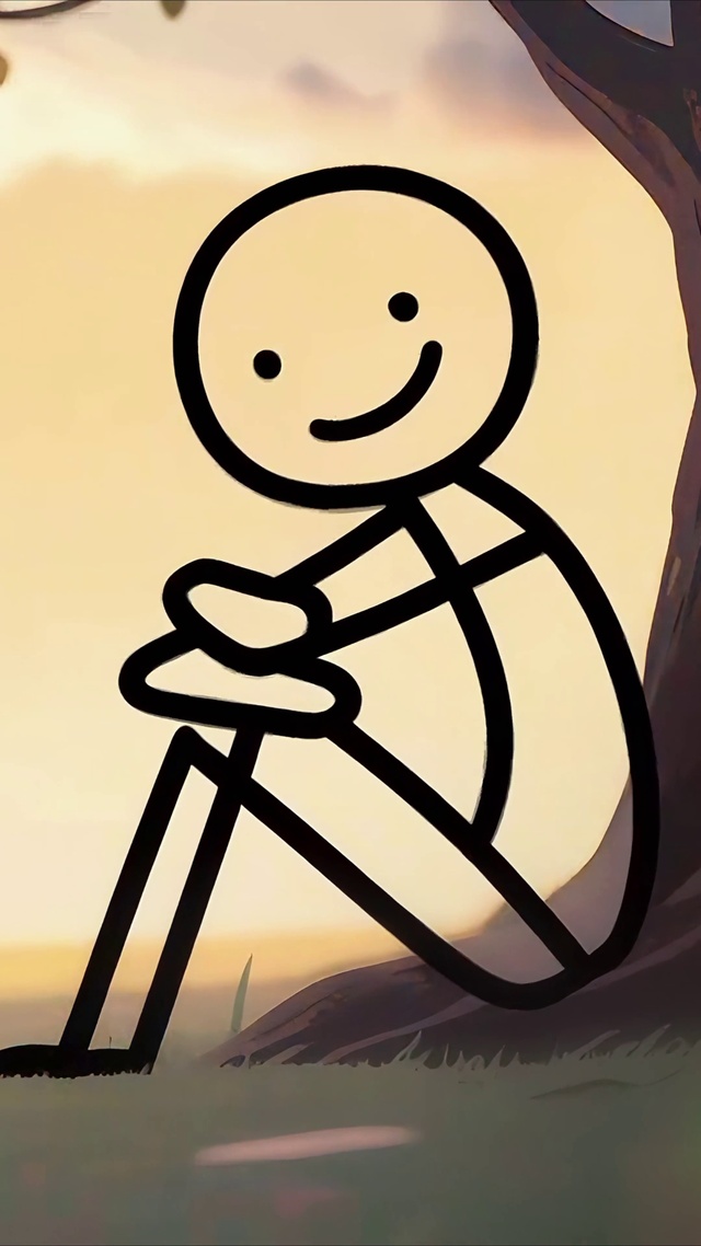 看夕阳的火柴人