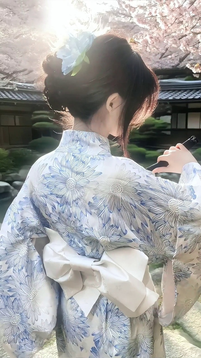 蛋某人古风和服美女