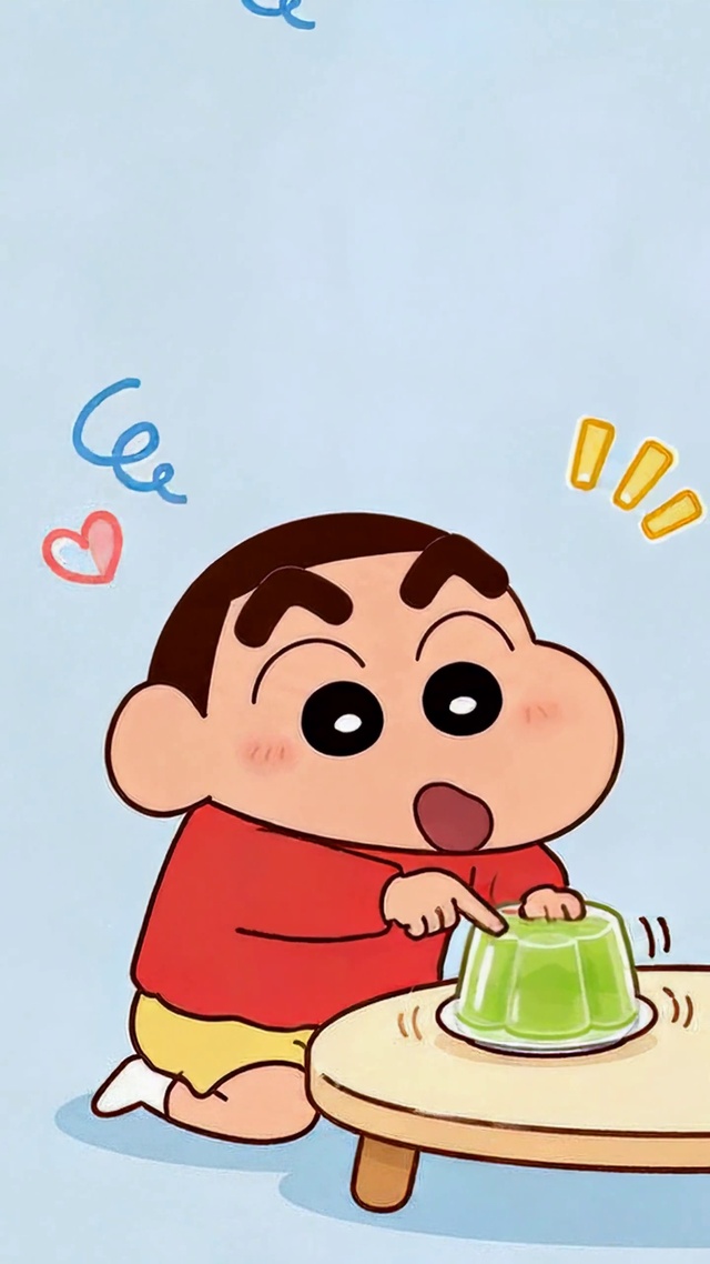 可爱蜡笔小新果冻晃晃