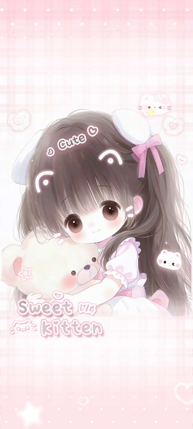 可爱卡通二次元喵喵少女
